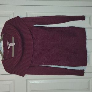 🪩 2/$15 // CANDIE'S: Sparkly Cowl Neck Sweater